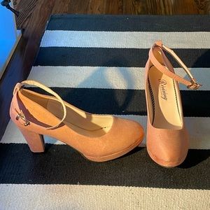 Pink Block Heels New no Box Size 38​​​​